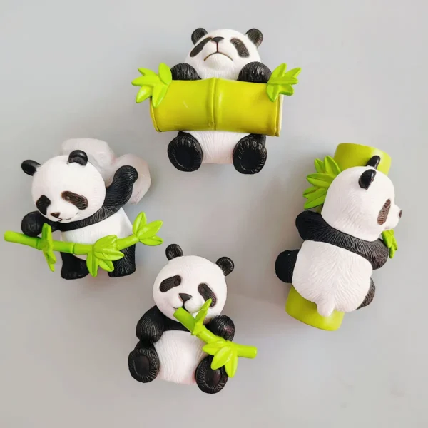 WPDCFM000023-0030-03 3D Realistic Panda Fridge Magnet Home Decor Travel Souvenir