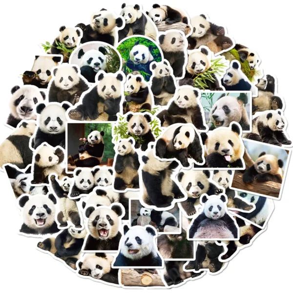WPDCSK000261-02 50 Panda Photo Stickers Cute Panda Emoji Sticker Pack
