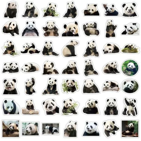 WPDCSK000261-03 50 Panda Photo Stickers Cute Panda Emoji Sticker Pack