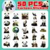 WPDCSK000261-06 50 Panda Photo Stickers Cute Panda Emoji Sticker Pack