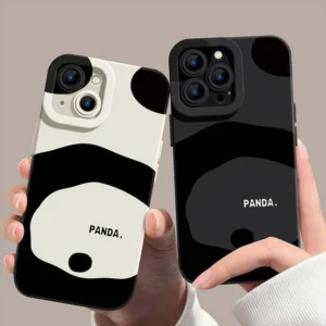 Abstract Style Panda Color Apple iPhone Case