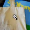 WPDCBR000184-03 Abstract Style Reading Panda Brooch Cute Alloy Badge Travel Gift