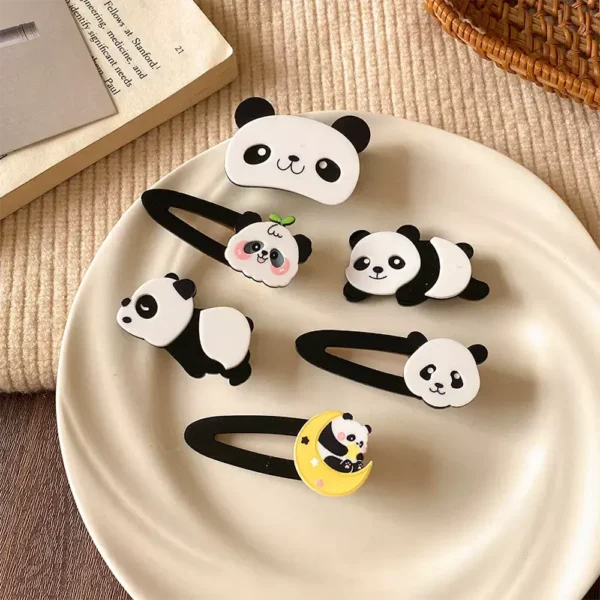 WPDCHA000225-0227-01 Acrylic Cartoon Little Panda Hair Clip Hair Accessory
