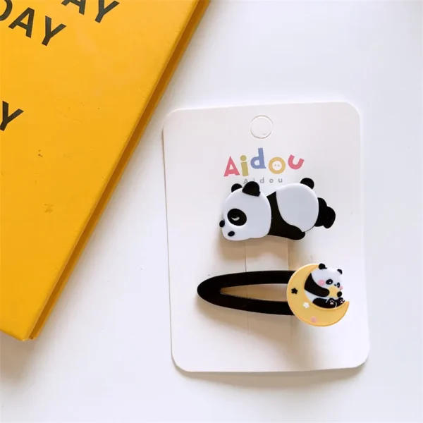 WPDCHA000225 Acrylic Cartoon Little Panda Hair Clip Hair Accessory