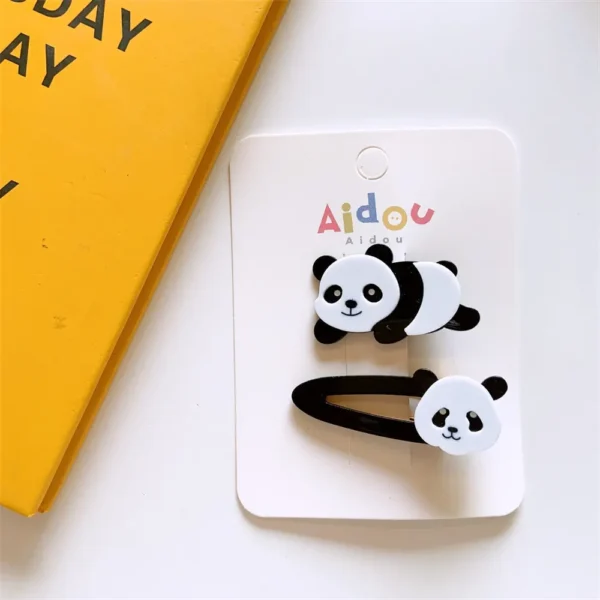 WPDCHA000226 Acrylic Cartoon Little Panda Hair Clip Hair Accessory