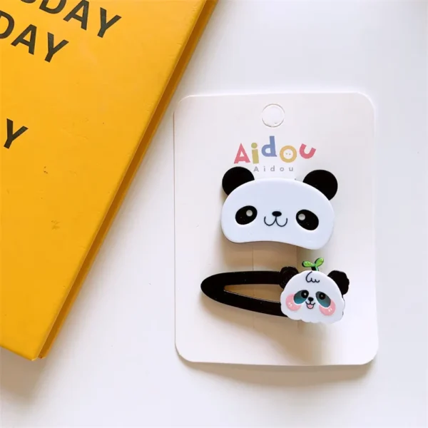 WPDCHA000227 Acrylic Cartoon Little Panda Hair Clip Hair Accessory