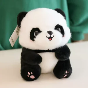 Adorable Happy Smiling Panda Plush Toy Stuffed Doll