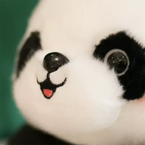 WPDTPT000110-02 Adorable Happy Smiling Panda Plush Toy Stuffed Doll