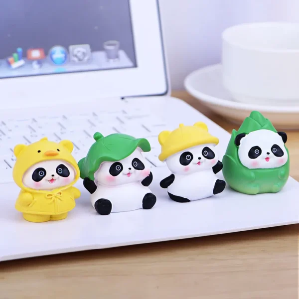 Adorable Panda Mini Cute Desk Decor Car Interior Accessory
