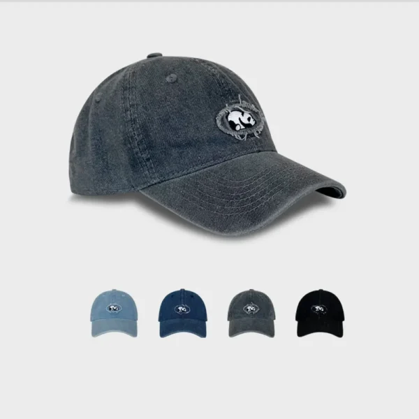WPCTHASC0016-0019-01 American Style Panda Denim Baseball Cap
