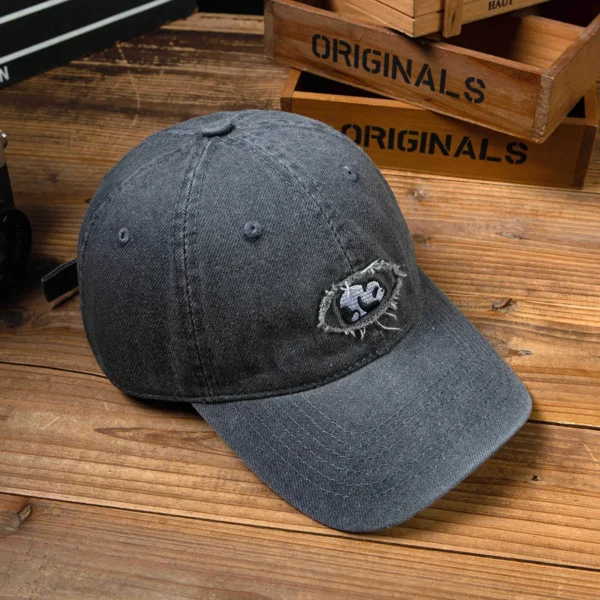 WPCTHASC0017 American Style Panda Embroidered Denim Baseball Cap Snapback