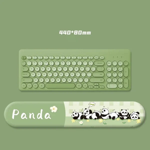 WPASMP000090 Armrest Mouse Pad a Row of Panda 3D Silicone