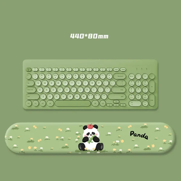 WPASMP000092 Armrest Mouse Pad Cute Panda with Bamboo 3D Silicone