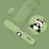 Armrest Mouse Pad Cute Panda with Bamboo 3D Silicone