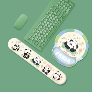 WPASMP000087-0088 Armrest Mouse Pad Cute Resting Panda 3D Silicone