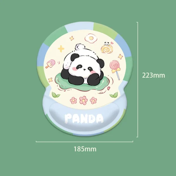 WPASMP000087 Armrest Mouse Pad Cute Resting Panda 3D Silicone