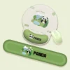 Armrest Mouse Pad Panda Eating-Bamboo 3D Natural Rubber