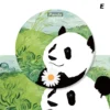 WPLSCS000330-07 Artistic Painting Panda Home Decor Ceramic Coaster High-End Gift