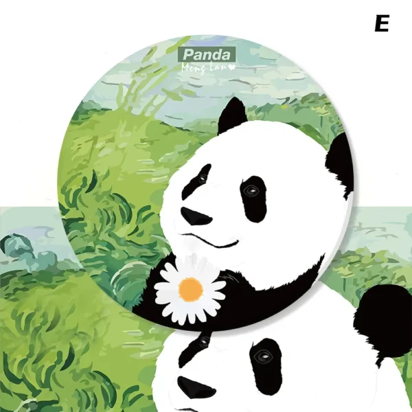 WPLSCS000330-07 Artistic Painting Panda Home Decor Ceramic Coaster High-End Gift