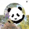 WPLSCS000330-09 Artistic Painting Panda Home Decor Ceramic Coaster High-End Gift