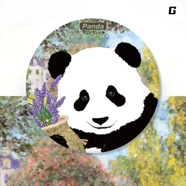 WPLSCS000330-09 Artistic Painting Panda Home Decor Ceramic Coaster High-End Gift