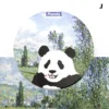WPLSCS000330-12 Artistic Painting Panda Home Decor Ceramic Coaster High-End Gift