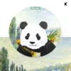 WPLSCS000330-13 Artistic Painting Panda Home Decor Ceramic Coaster High-End Gift