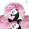 WPLSCS000330-14 Artistic Painting Panda Home Decor Ceramic Coaster High-End Gift