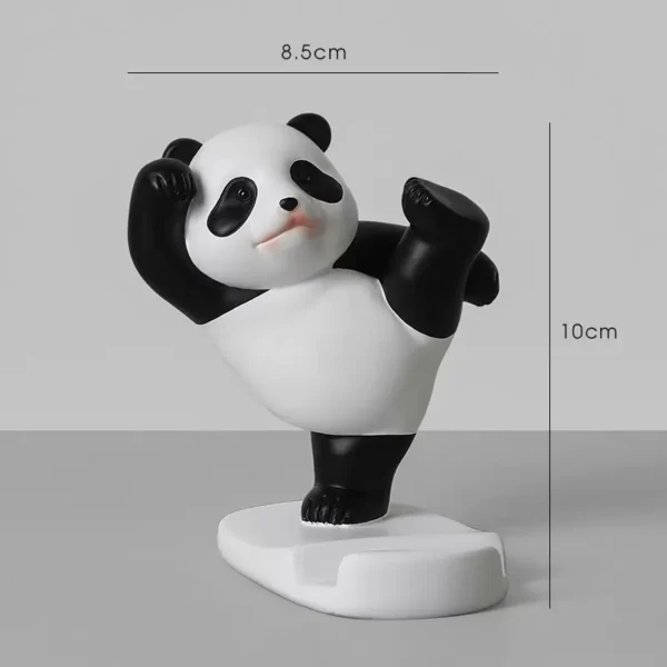 Creative Panda Desktop Phone Stand Cute Decorative Ornament