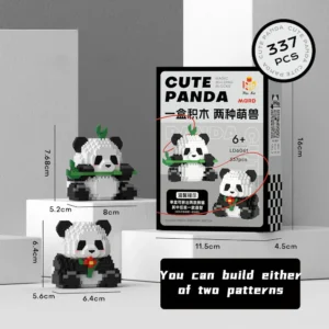 WPDTBB000160 Panda Flower Series Mini Building Blocks Puzzle Toy
