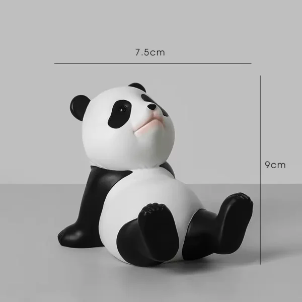 Creative Panda Desktop Phone Stand Cute Decorative Ornament