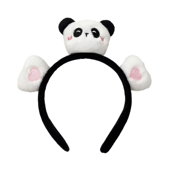 WPDCHA000245 Multi-Style Cute Plush Panda Headband Hair Accessory