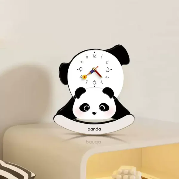 Wobbling Panda Design Creative Clock Desk Decor Ornament
