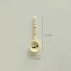 WPHHTW000211 Cute Panda with Flowers Ceramic Spoon Long Handle Home Use