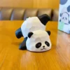 Original Wood Carving Style Panda Figurine Exquisite Desk Decor