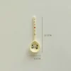 WPHHTW000212 Cute Panda with Flowers Ceramic Spoon Long Handle Home Use