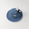 WPCTHABH0104 Children's Bucket Hat Cartoon Hi Panda Sun Protection Hat