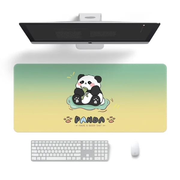 WPASMP000055 Panda Mouse Pad Cartoon Cute Desk Mat