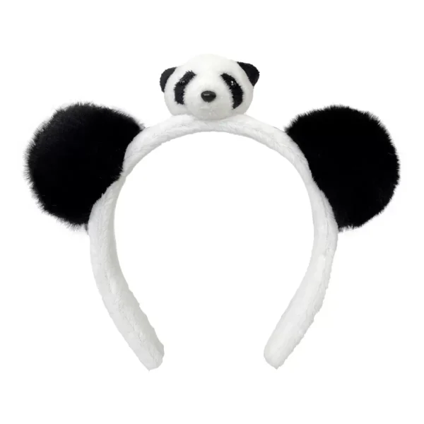WPDCHA000249 Multi-Style Cute Plush Panda Headband Hair Accessory