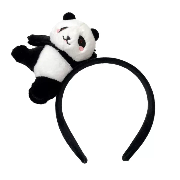WPDCHA000250 Multi-Style Cute Plush Panda Headband Hair Accessory