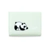 WPBGWC000202 Multi-Color Cute Cartoon Panda Mini Wallet Mini Card Holder Green