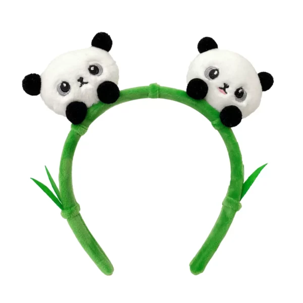 WPDCHA000254 Multi-Style Cute Plush Panda Headband Hair Accessory