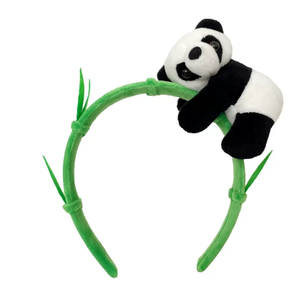 WPDCHA000255 Multi-Style Cute Plush Panda Headband Hair Accessory