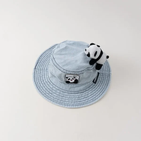 WPCTHABH0102 Children's Bucket Hat Cartoon Hi Panda Sun Protection Hat