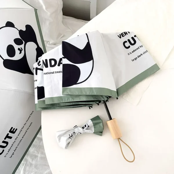 WPLSUB000263 Cute Panda Pattern UV-Proof Umbrella