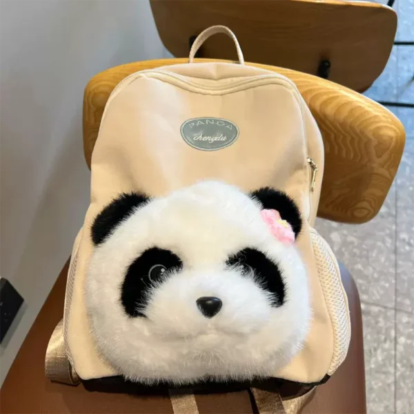 WPBGBP000053 Realistic Plush Panda Backpack Cute Shoulder Bag