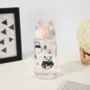 WPLSCPPC0076 Panda Pattern Plastic Large Capacity Portable Straw Water Bottle