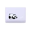 WPBGWC000201 Multi-Color Cute Cartoon Panda Mini Wallet Mini Card Holder Purple