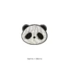 WPDCBR000188 Handmade Embroidery Cute Panda Brooch Lapel Pin Accessory