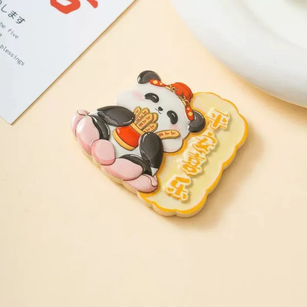 WPDCFM000037 Best Wishes Cute Panda Fridge Magnet Lucky Gift Travel Souvenir